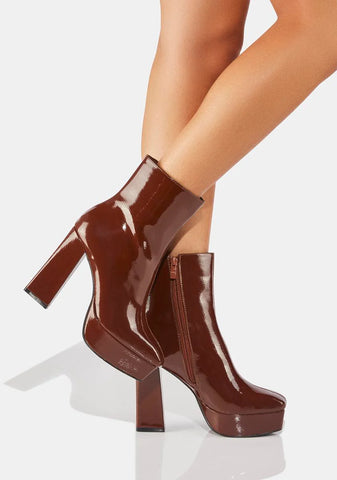 Penny Full Time Luster Platform Boots