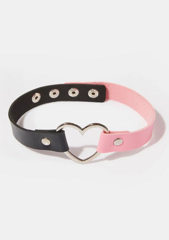 Heart Beats Harder Choker Necklace