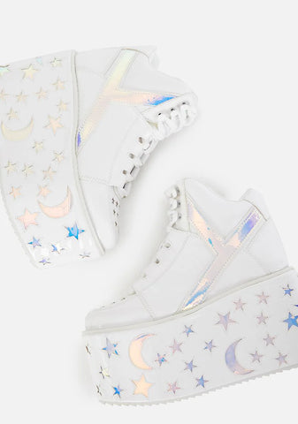 Qozmo Moon Star Platform Sneakers