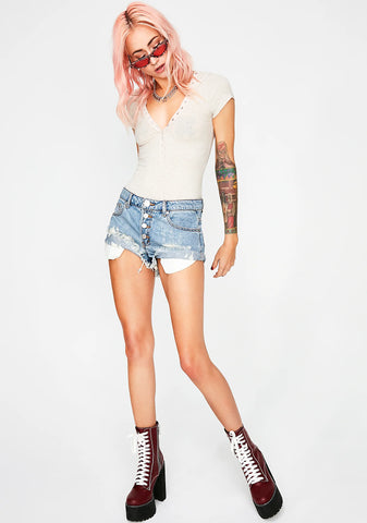 Mess Around Destroyed Shorts