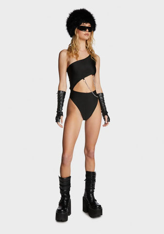 Jet Black Callie Leotard