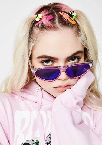 Reflective Snap Sunglasses