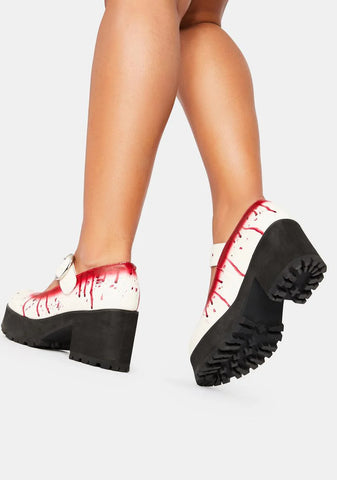 Total Bloodbath Platform Mary Janes
