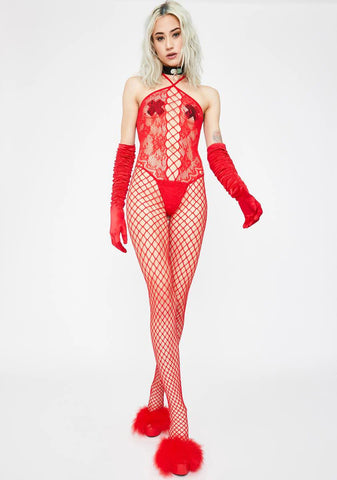 Hot Desires Fishnet Bodystocking