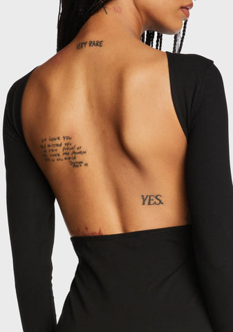 Ellie Open Back Mini Dress