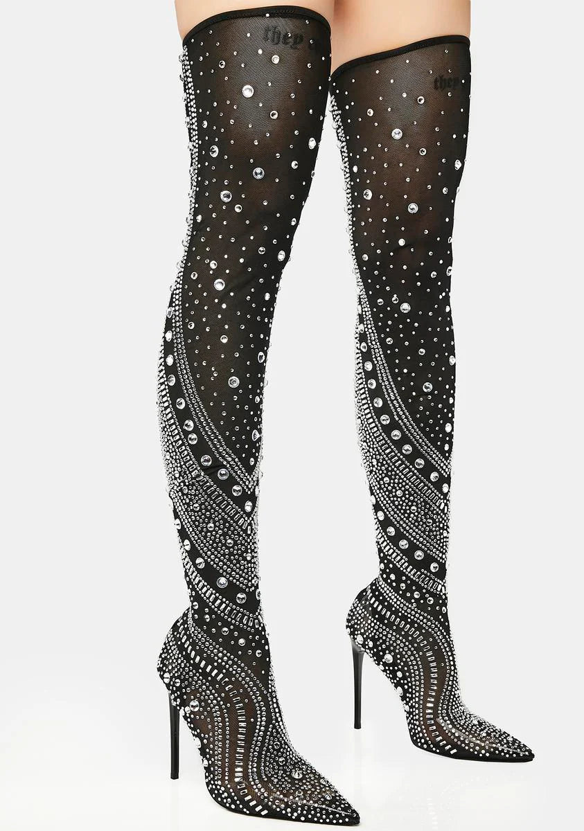 Roxy Thigh High Stiletto Boots