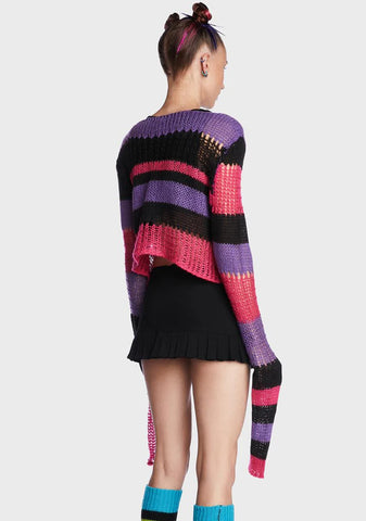 Crave Chaos Striped Sweater