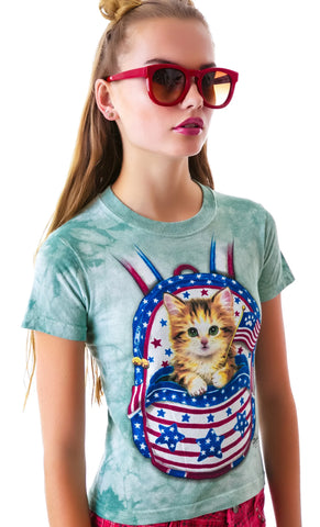 Patriotic Pussy Backpack Tee