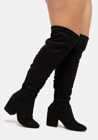 Wide Nighttime Strut Knee High Boots