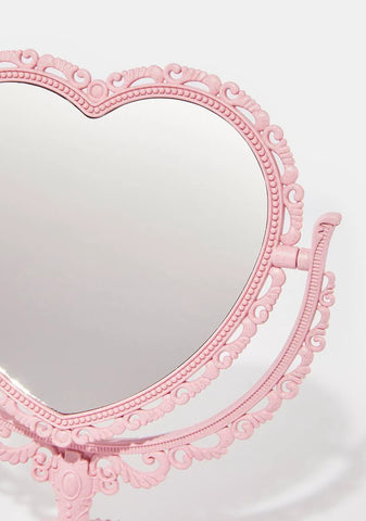 Fall In Love Heart Vanity Mirror