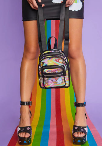 Adorable Astronaut Clear Mini Backpack