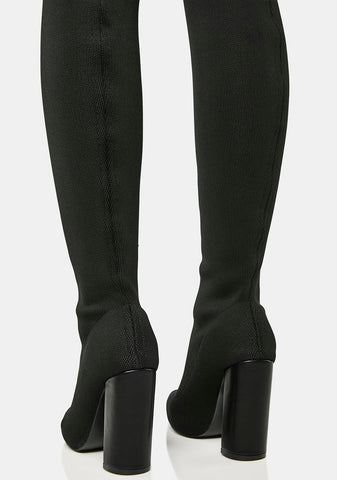 No Paparazzi Please Thigh-High Boots