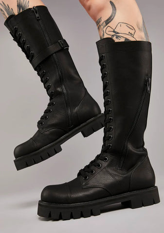 Bring The Pain Combat Boots