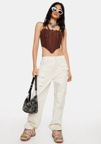 Mocha Limited Access Corset Top