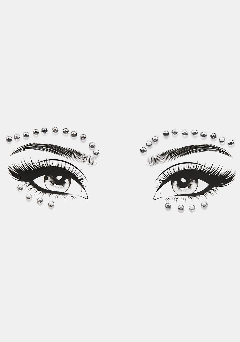Let's Be Clear Rhinestone Face Gems
