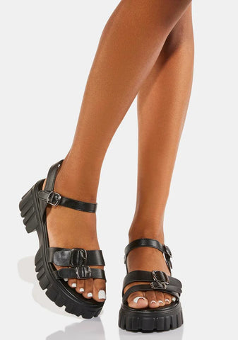 Late For The Course Gladiator Sandals