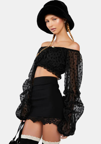 Tug My Heartstrings Puff Sleeve Top