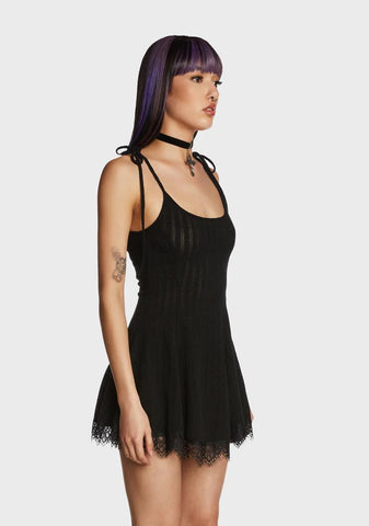 Truth Hurts Mini Dress - Black