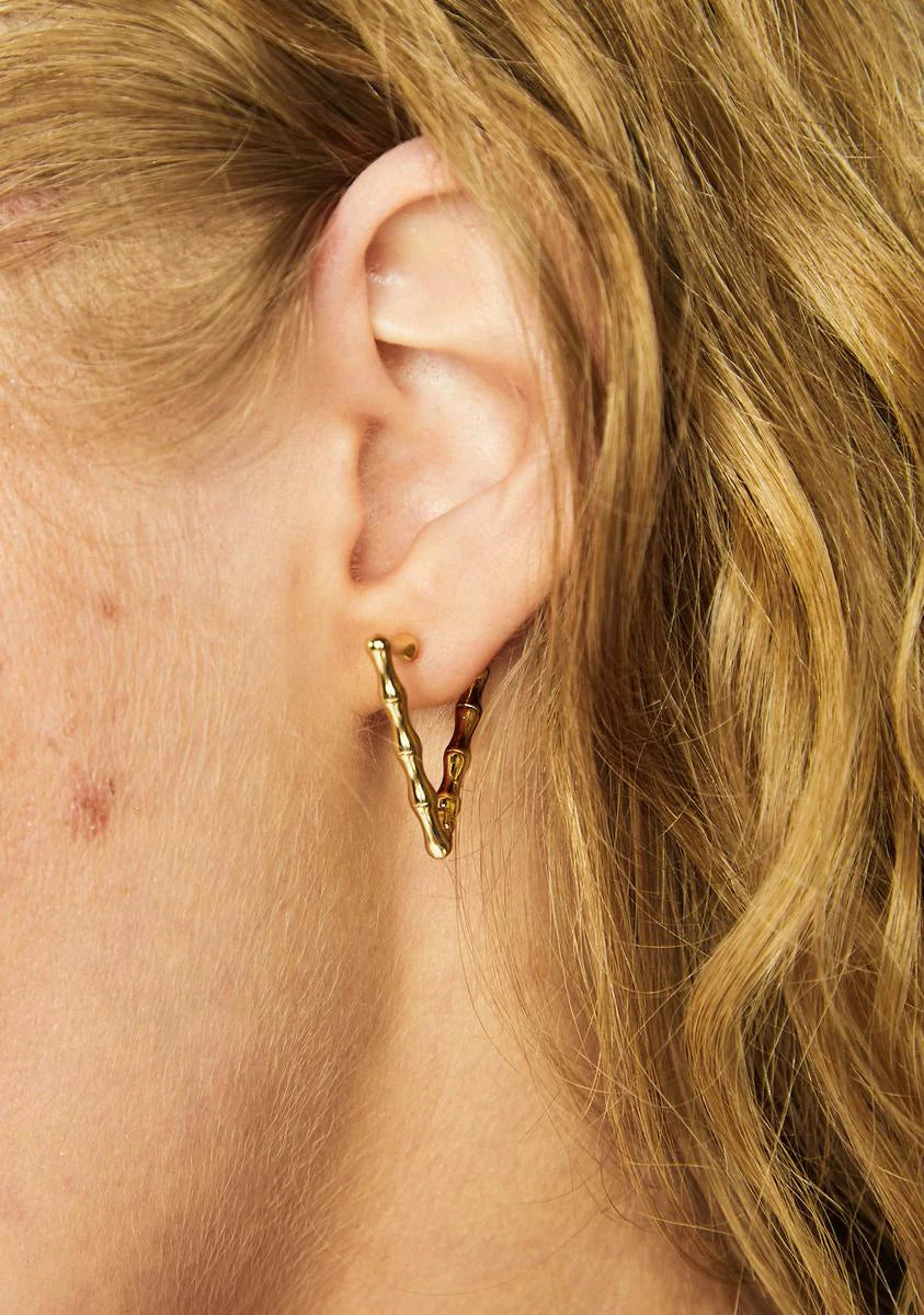 World Traveler Triangle Hoop Earrings