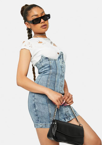 Open Road Denim Underbust Dress