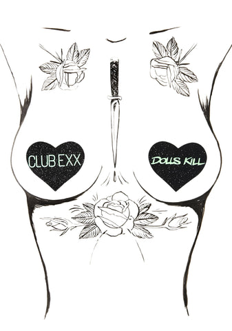 Club Exx Heart Pasties
