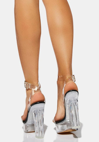 Hoko Clear Platform Heels