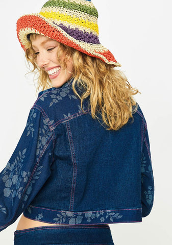 Woke Up In Paradise Denim Jacket