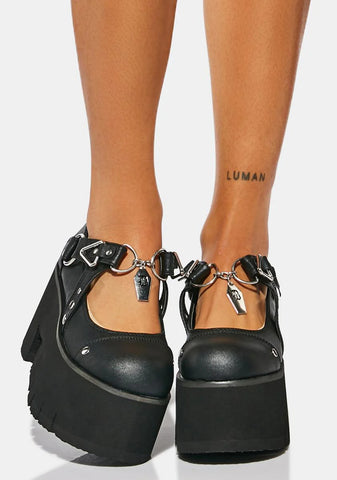 Ashes-33 Platform Mary Janes