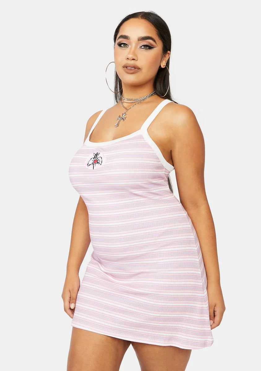 Plus Bad Ol Puddy Tat Mini Dress