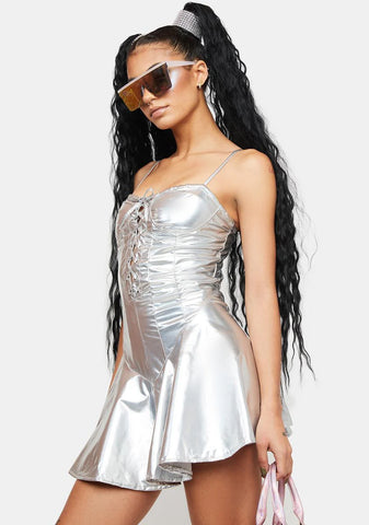Steel Maximized Pleasure Mini Dress