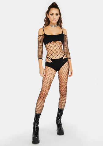All For Yew Bikini Fishnet Bodystocking