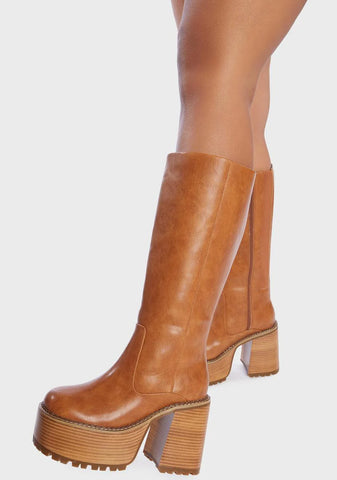 Wide Fit Vintage Soul Knee High Boots