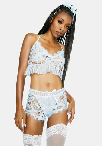 Baby I'm Yours Lace Cami Top And Shorts Set