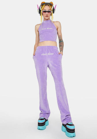 Cyber Princess Velour Sweatpants