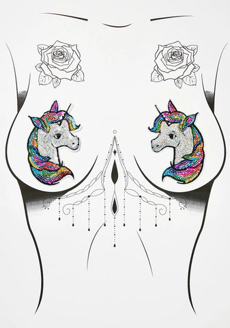Rainbow Unicorn Nifty Nipztix Pasties