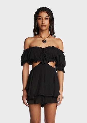 Meet Cute Ruffled Romper