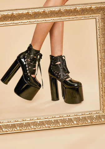 Dark Euphoria Platform Heels