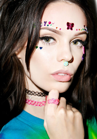 Vending Machine Tattoo Ring - Light Blue