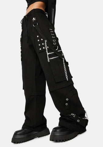 Black Step Chain Pants