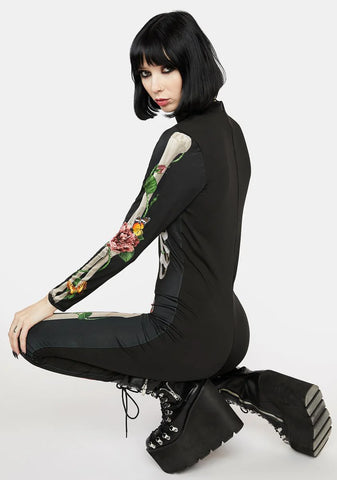 Blooming Bones Catsuit Costume