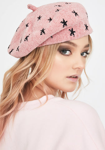 Stars Above Knit Beret