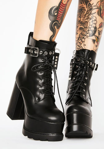 Whatta Night Heeled Booties