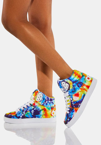 Tie Dye Clone High Top Sneakers