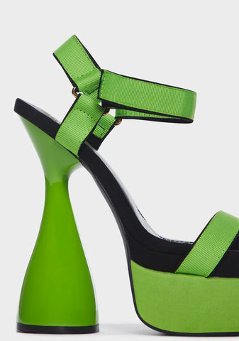 Blurred Lines Platform Heels