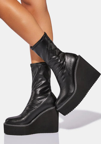 Night Newest Issue Wedge Ankle Boots