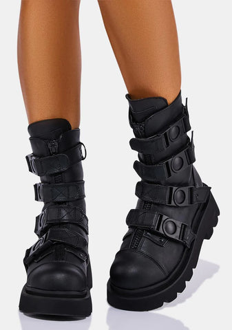 Renegade-55 Platform Calf High Boots
