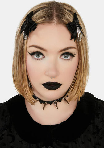 Wicked Watch Out Hair Clip Set