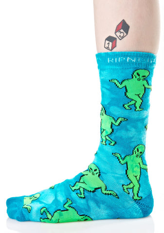 Alien Dance Party Socks