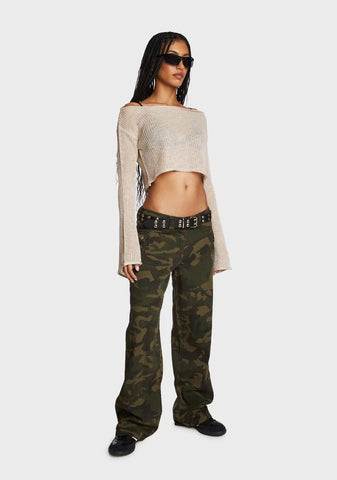 Aya Low-Rise Cargo Pants