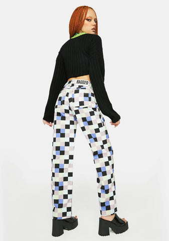 Motherboard Checkered Jeans